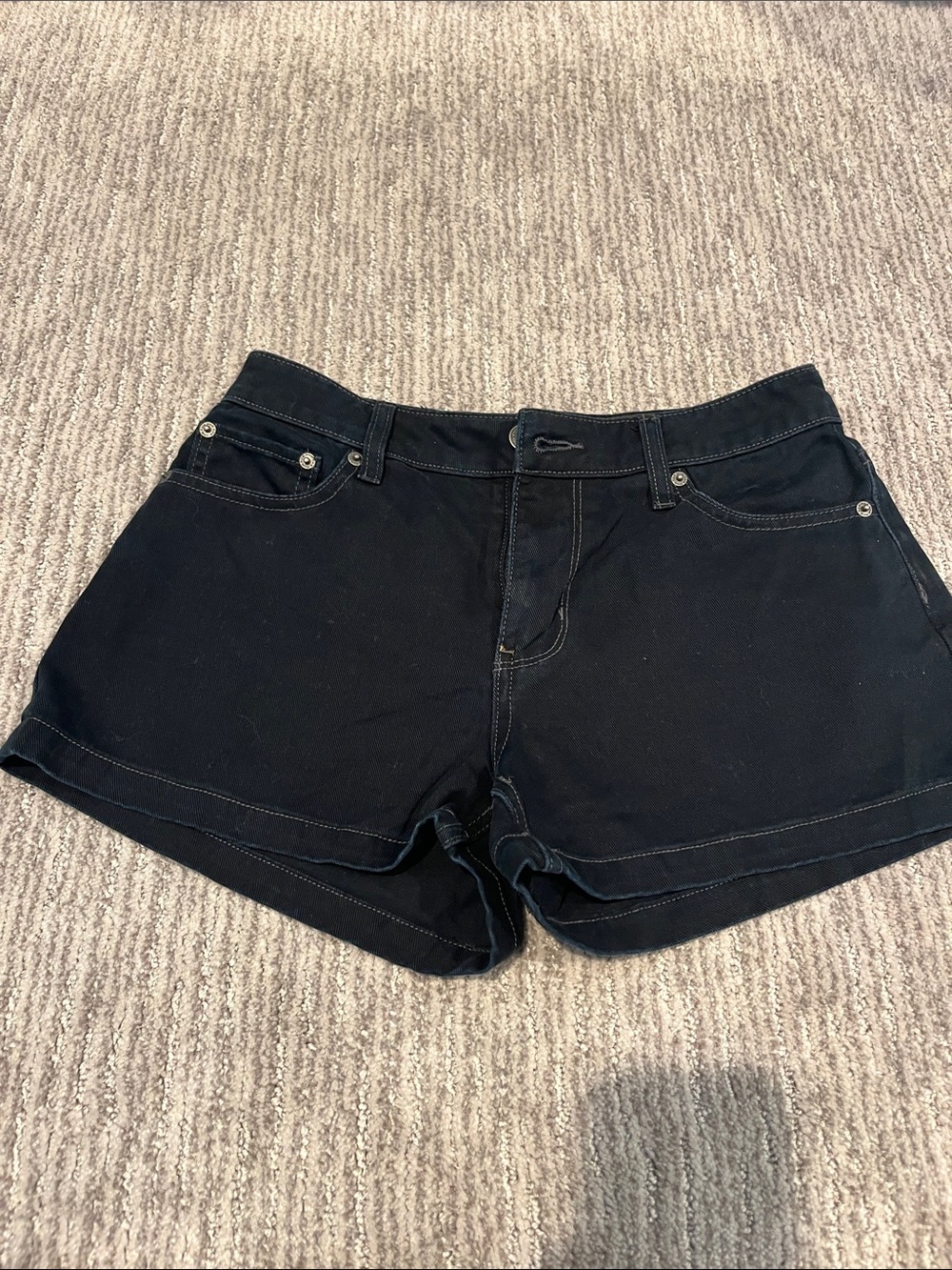 RSQ Dark Blue denim Women's Shorts size 24 low rise baggy